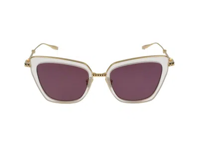 Valentino Sunglasses  Vls 165 C 53 V Daydream Ii Wht Gld /19/142 In Gold