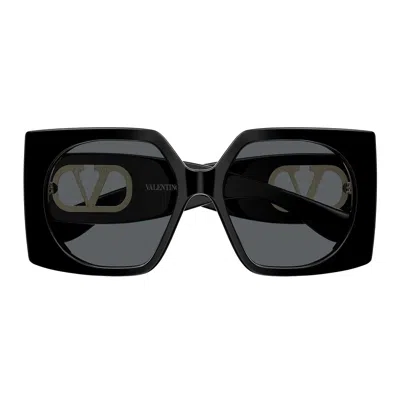 Valentino Sunglasses Vg0002 S 001 Black/grey Women
