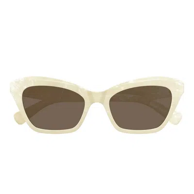 Valentino Sunglasses Vg0009 S 003 Ivory/brown Women In White