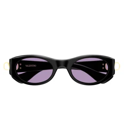 Valentino Sunglasses Vg0015 S 002 Black/purple Women