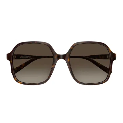Valentino Sunglasses Vg0018 S 002 Brown/brown Women