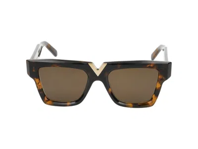 Valentino Sunglasses  Vls-162b-51_v - Gold - I Trt - Gld 51/19/145 In Green