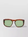 Valentino Sunglasses With Tortoiseshell Frame And Green Lenses