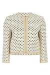 Valentino Supergran Polka Dot Printed Blazer In White