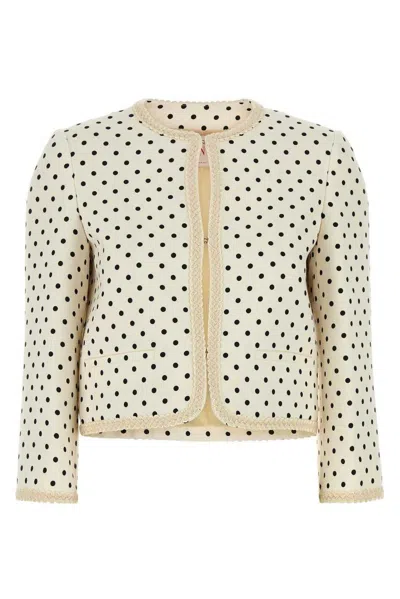 VALENTINO SUPERGRAN POLKA DOT PRINTED BLAZER