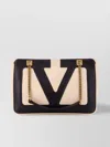 Valentino Superstar Leather Shoulder Bag With Chain Strap In Black
