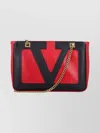 Valentino Garavani Superstar Shoulder Bag Chain Strap In Red/black