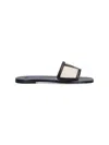 Valentino Garavani Viva Superstar Slide Sandal In Nappa Leather In Cream