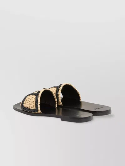 Valentino Garavani Superstar Woven Slide Sandals