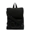 Valentino Supervee One-strap Backpack In Black