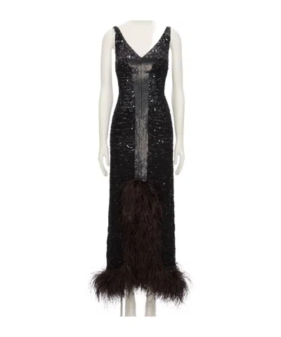 Valentino Suspender Dress In Multi