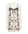 Valentino Suspender Dress In White