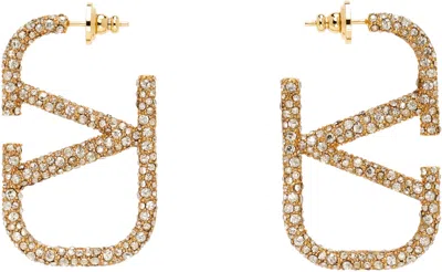 Valentino Garavani Swarovski Crystals & Metal Vlogo Signature Earrings