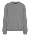 Valentino Crew-neck Virgin-wool Jumper In Grey