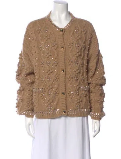Pre-owned Valentino Sweater In Neutral