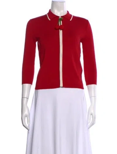 Pre-owned Valentino Sweater In Red