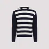Valentino Wool And Cashmere Sweater In Rgx Indaco Burro