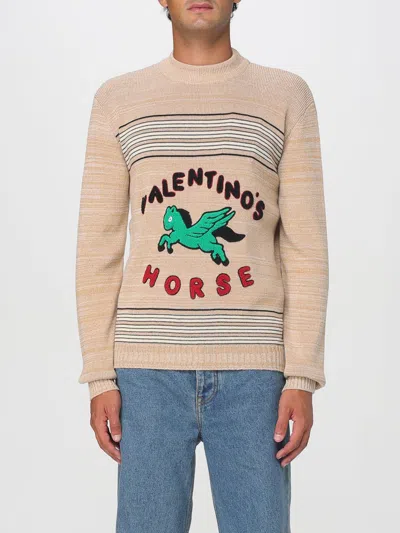 VALENTINO SWEATER VALENTINO MEN COLOR BEIGE,430330022