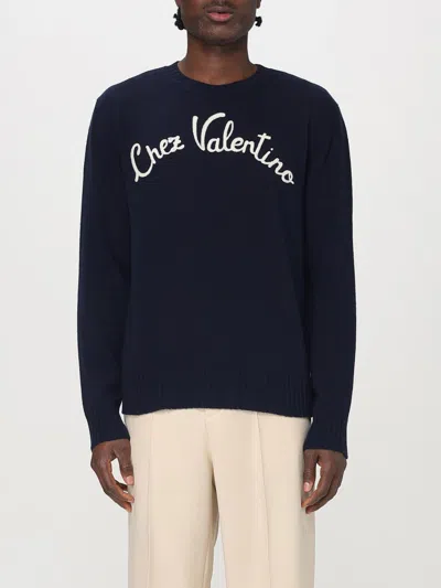 VALENTINO SWEATER VALENTINO MEN COLOR BLUE,G48503009