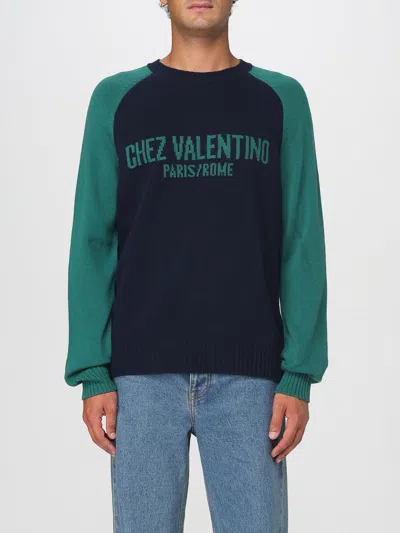VALENTINO SWEATER VALENTINO MEN COLOR BLUE,H13042009