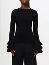 Valentino Viscose-blend Sweater In Schwarz