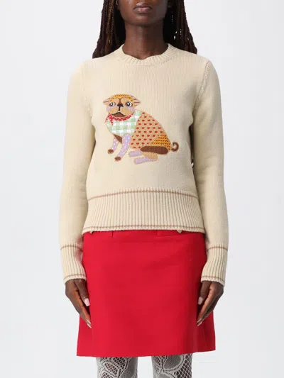 Valentino Le Chien De La Maison Embroidered Jumper In Neutral