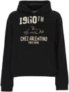 Valentino Cotton Fabric Sweatshirt With Comfortable Fit In Black