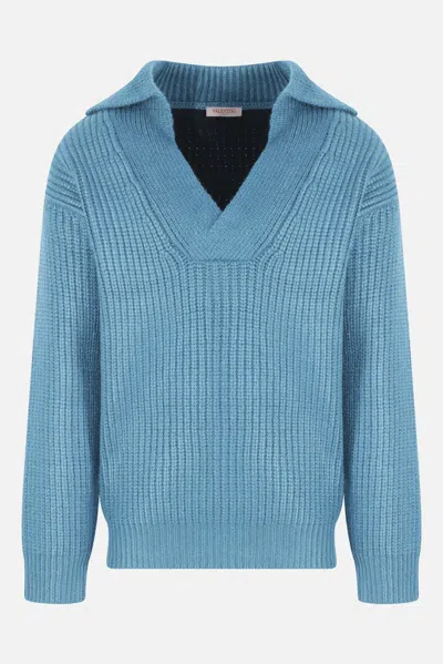 Valentino Garavani Sweaters In Blue