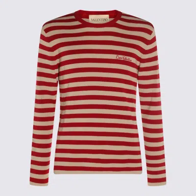 VALENTINO SWEATERS BUTTER-RED