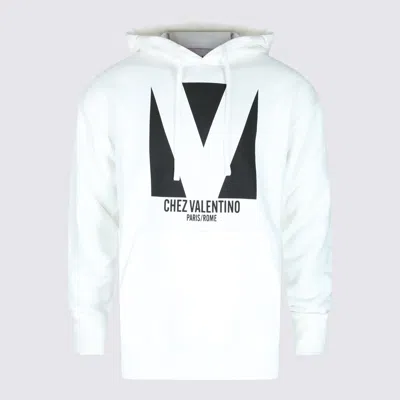 Valentino Sweatshirt Man In White