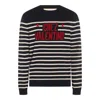 Valentino Garavani Crewneck Sweater With Bold Jacquard Motif In Multi