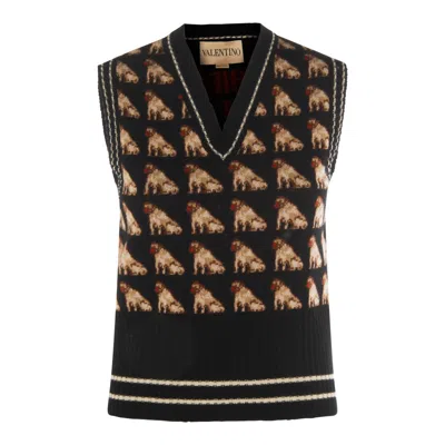 VALENTINO SWEATERS NERO/MULTI