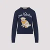 Valentino Cotton Sweatshirt In Blue
