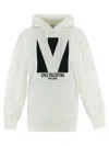 Valentino Garavani White Cotton Sweatshirt In Ivory