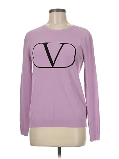 Pre-owned Valentino Sweatshirt In Purple