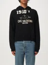 Valentino Cotton Fabric Sweatshirt With Comfortable Fit In Black