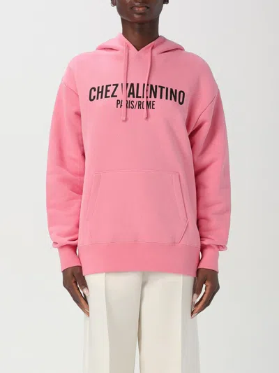 VALENTINO SWEATSHIRT VALENTINO WOMAN COLOR PINK,G50597010
