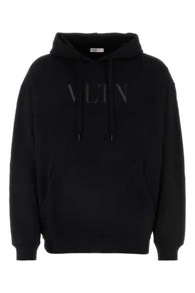 Valentino Black Cotton Sweatshirt