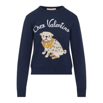 VALENTINO SWEATSHIRTS BLUE
