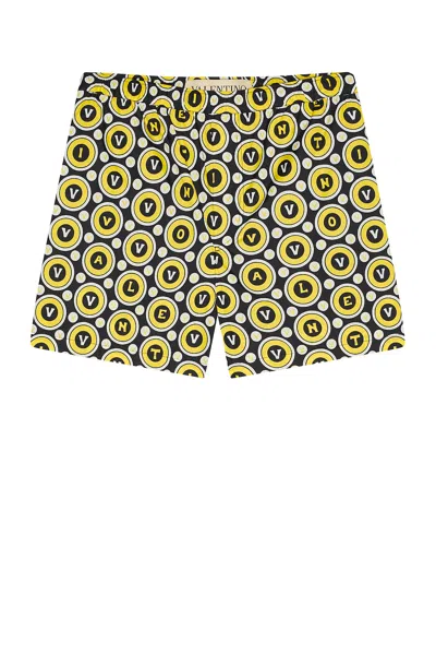 Valentino Swim Shorts In Yellow