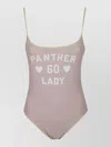 Valentino Printed Lycra One-piece Swimsuit Woman Pink S In Pink