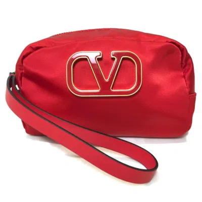 Valentino Garavani Synthetic Clutch Bag () In Red