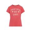 Valentino Panther Lady Graphic Print Crew Neck T-shirt In Pink