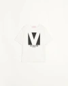 Valentino " Print T-shirt In Elfenbein