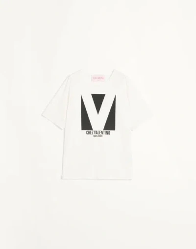 Valentino " Print T-shirt In White