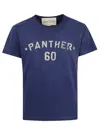 Valentino Crew Neck Graphic And Text Design In Blue