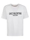 Valentino Logo-print Crewneck T-shirt In Avorio