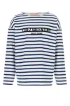 Valentino Chez Logo Long-sleeved Stripe T-shirt