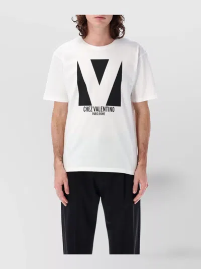 Valentino T-shirt Graphic Print In White