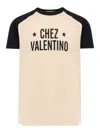 Valentino Sleeve Contrast Graphic Print Crew Neck
